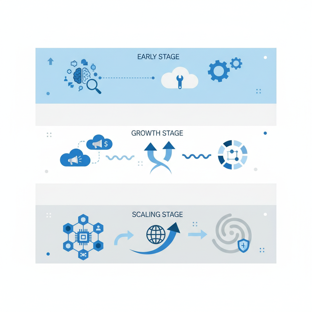 Best Choice by Scaling Stage & Growth Constraint